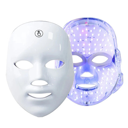 7 Colors LED Facial Mask Photon Therapy Face Skin Care Mask Anti Acne