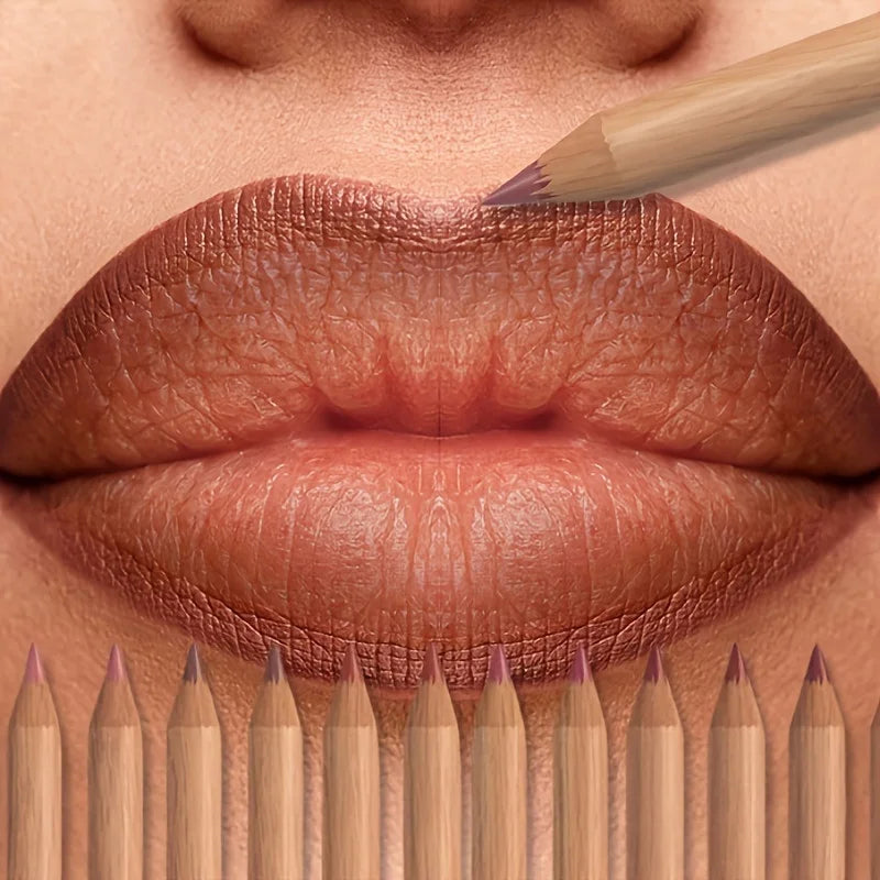 6pcs Velvet Matte Lip Liner Set - Long-Lasting Versatile Shades