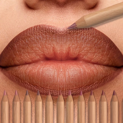 6pcs Velvet Matte Lip Liner Set - Long-Lasting Versatile Shades