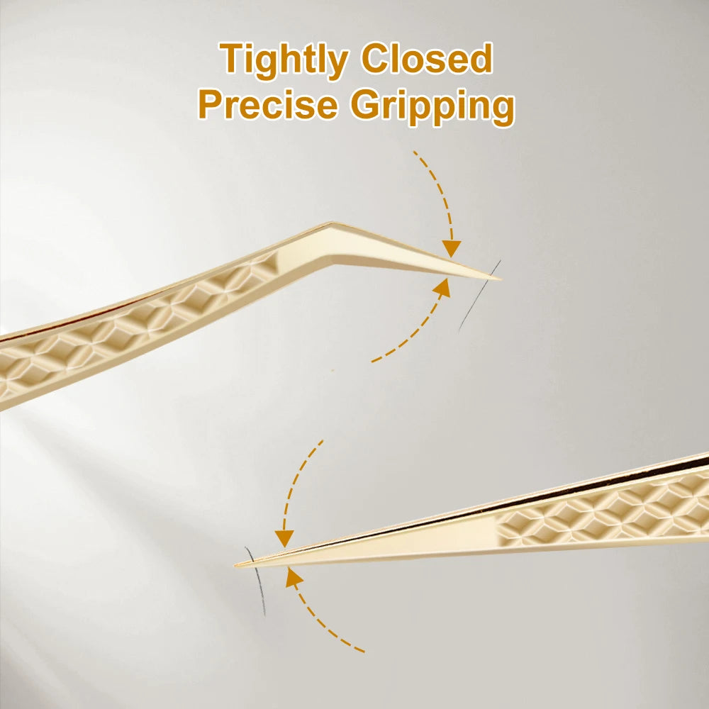 Lashtalk Precision Fiber Tip Tweezer Eyelash Extensions Diamond Grip