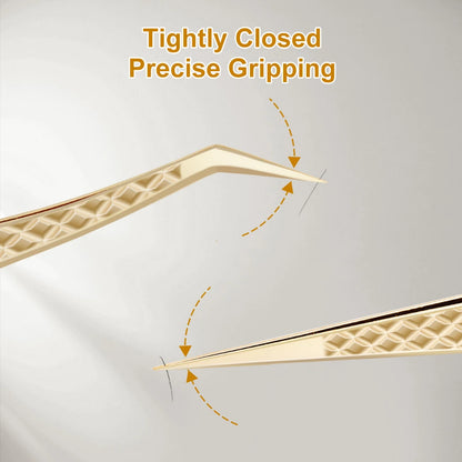 Lashtalk Precision Fiber Tip Tweezer Eyelash Extensions Diamond Grip