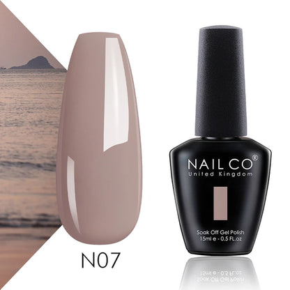 NAILCO 15ml Translucent Color Gel Nail Polish Vernis Semi Permanent UV