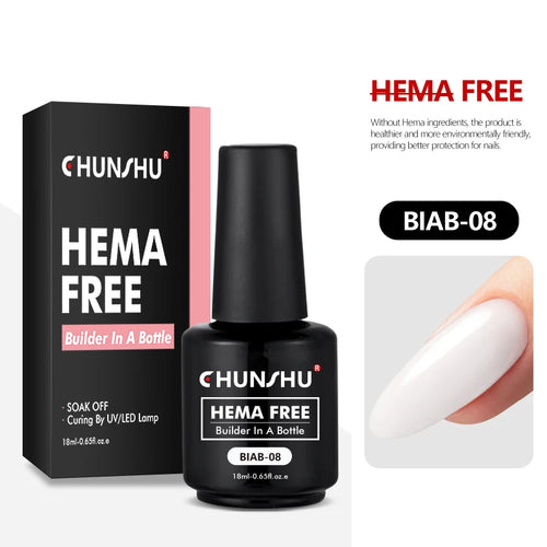 CHUNSHU Hema FREE Construction UV Gel 18ml Builder Nail Gel In A