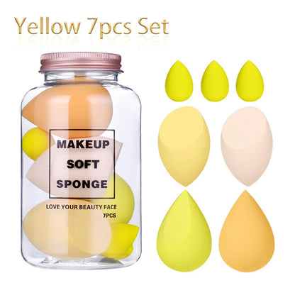 6/7Pcs Makeup Sponge Set Cosmetic Puff Cream Concealer Foundation Powder Dry and Wet Make Up Blender Women Make Up Accessories