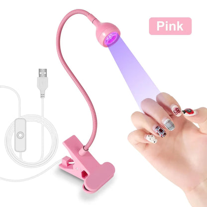 Gooseneck Nail Enhancement Lamp Usb Clip Desk Lamp 395 Nail