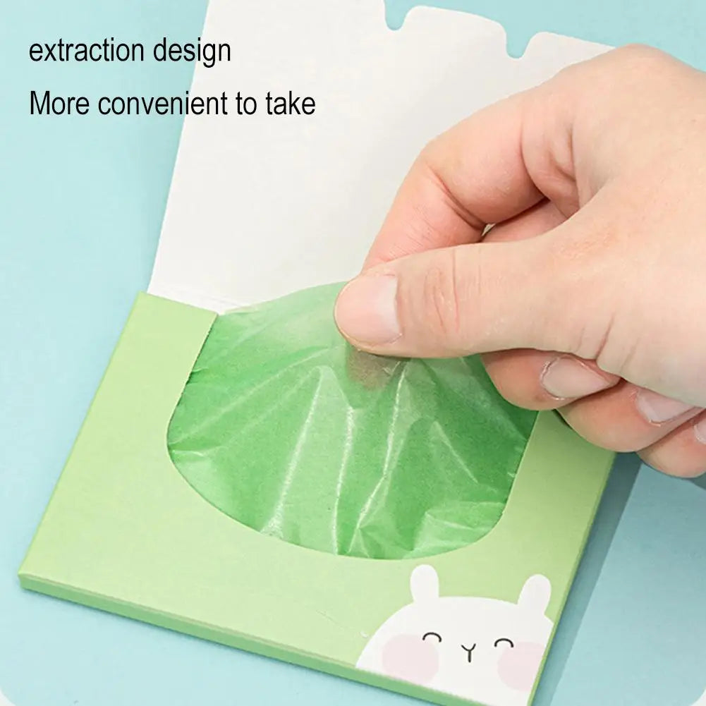 100Pcs new Face Oil Blotting Paper Protable Matting Face Wipes Facial