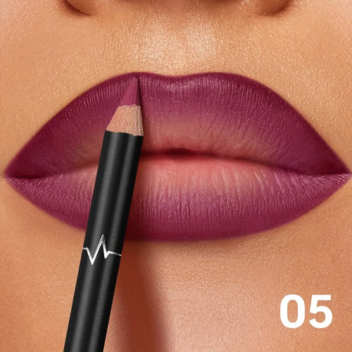 Pudaier 6-Color Waterproof Matte Lip Liner - Long-Lasting,