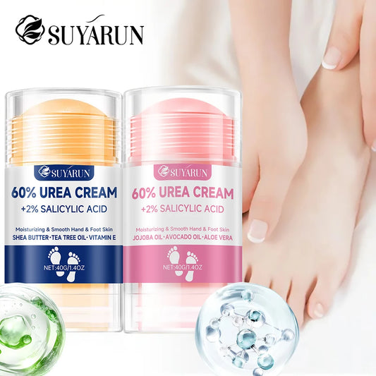 SUYARUN 60% Urea Foot Cream Stick - Moisturizing & Exfoliating,