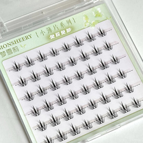 Natural Cosplay False Eyelashes No Glue Need Eyelash Clusters False