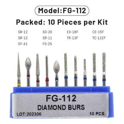 AG 1 Box Dental Diamond Burs Drill for High Speed Handpiece Dentist