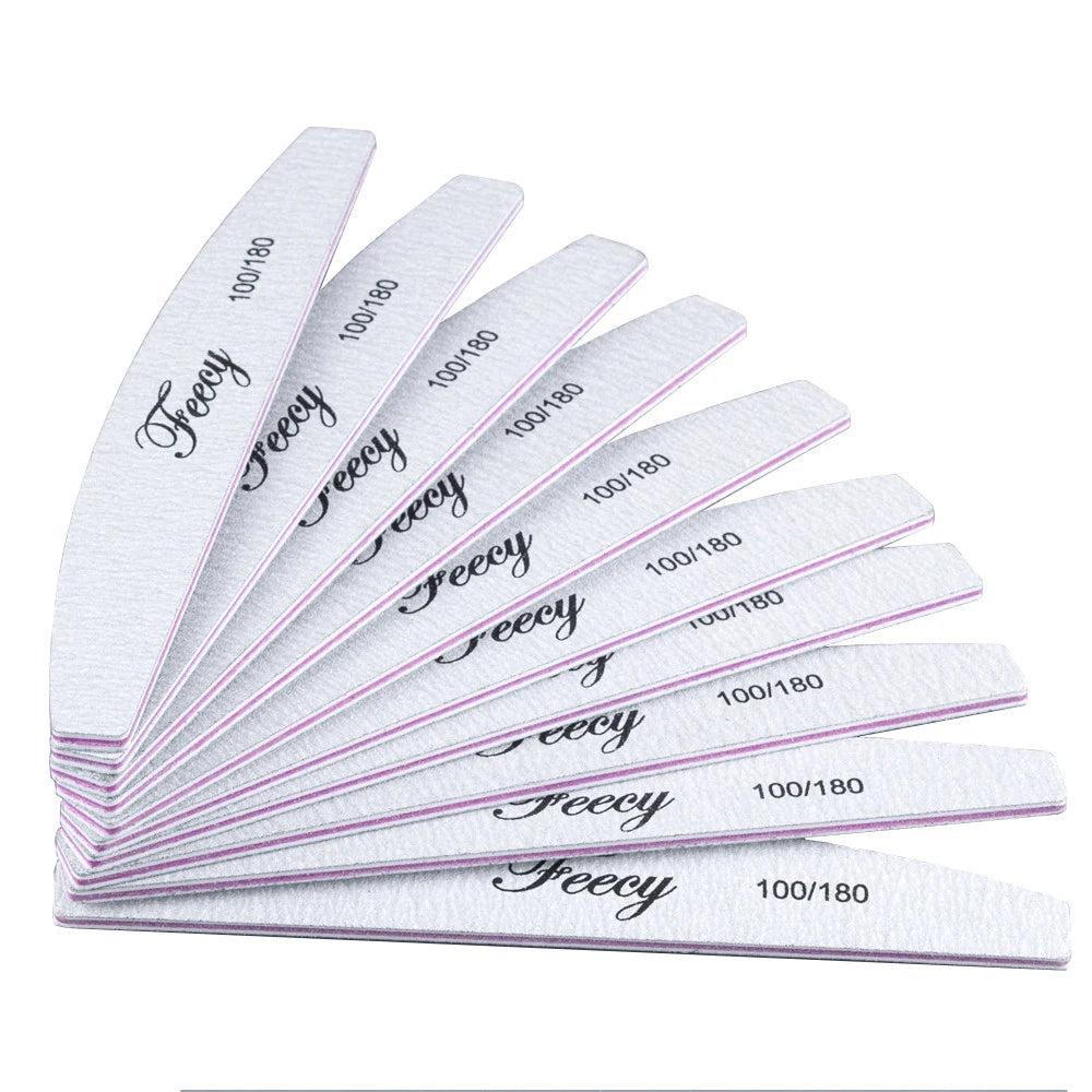 10Pcs/Lot Nail File Buffer Double Side Nail Files Buffer