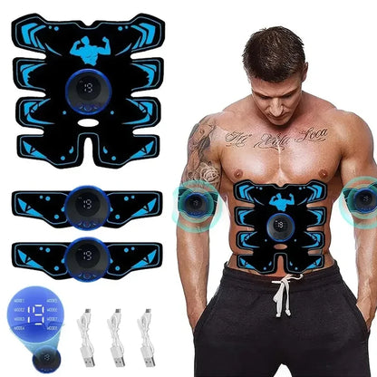 New USB Rechargeable EMS Muscle Stimulator ABS Arm 3 IN 1 Trainer