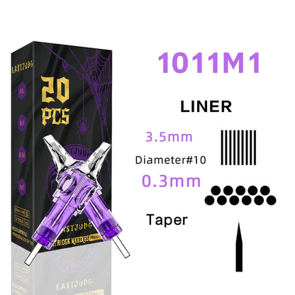 LASTJUDG Tattoo Needles 20PCS Disposable Tattoo Needles RL RS M1 RM