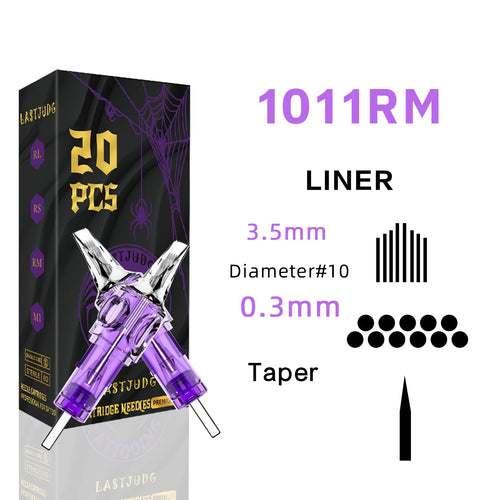 LASTJUDG Tattoo Needles 20PCS Disposable Tattoo Needles RL RS M1 RM
