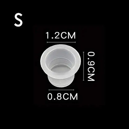 1000 PCS Plastic Disposable Tattoo Ink Cups Pigment Clear Holder