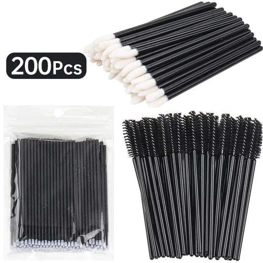 200pcs Eyelash Extension Special Eyelash Removal Brush Micro Brush