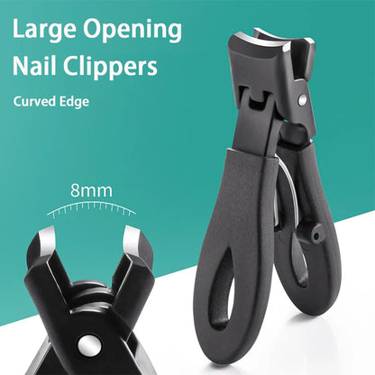 Portable Ultra Sharp Nail Clippers Stainless Steel Wide Jaw Opening