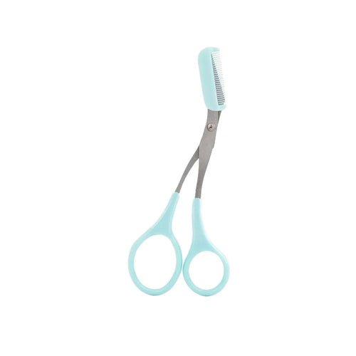 Karsyngirl 1Pcs Safe Eyebrow Trimmer Stainless Steel Eyebrow Scissors
