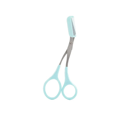 Karsyngirl 1Pcs Safe Eyebrow Trimmer Stainless Steel Eyebrow Scissors