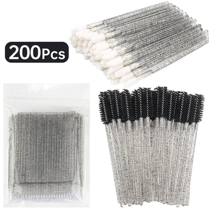 200 Pcs Eyelash Extension Makeup Set Special Eyelash Removal Micro