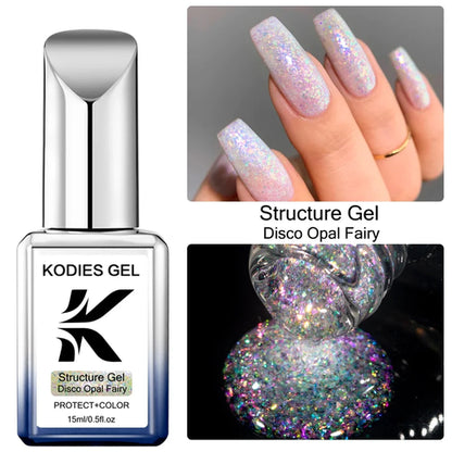 KODIES GEL Nude Pink Rubber Base Gel Nail Polish 15ML Structure Semi