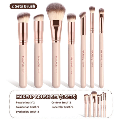 MAANGE 7pcs/set Makeup Brushes for Cosmetic Foundation Powder