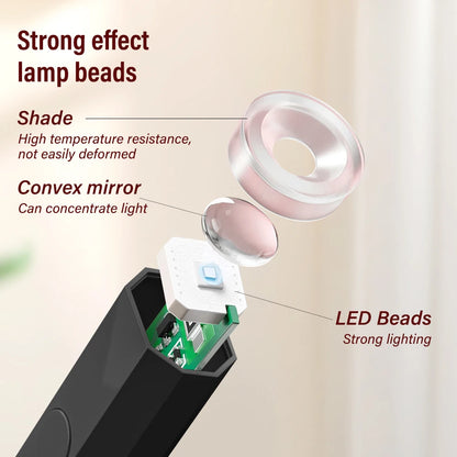 YIKOOLIN UV Light for Gel Nails Mini UV Nail Lamp Professional LED