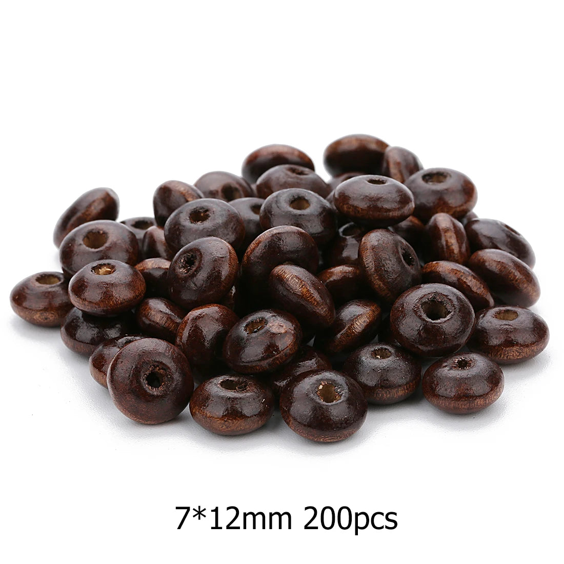 100-300pcs/string 5mm Round Natural Wood Spacer Beads, Wooden Prayer Beads for DIY Necklaces Bracelets, Jewelry Making Supplies