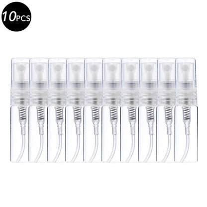 5/10Pcs 3ml 5ml 10ml Clear Mini Perfume Glass Bottle Empty Cosmetics