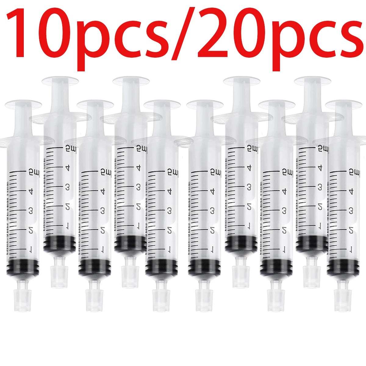 10/20pcs 5ml syringe plastic perfume dispenser tool refills cosmetics