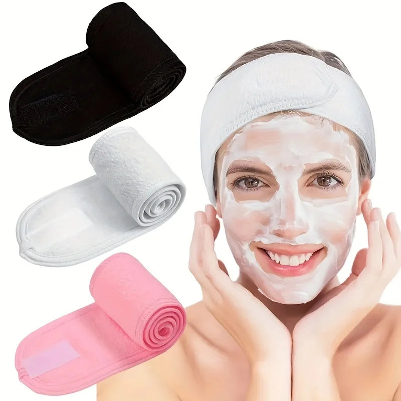 Women's Adjustable Wide Headband - Great Cosmetic Accessory for Yoga,