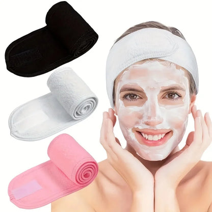 Women's Adjustable Wide Headband - Great Cosmetic Accessory for Yoga,