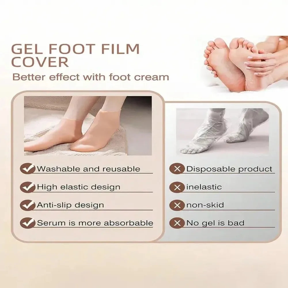 Moisturizing Foot Socks,Silicone Socks for Dry Cracked Feet Women's