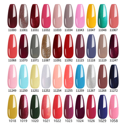 NAILCO 15ml Translucent Color Gel Nail Polish Vernis Semi Permanent UV