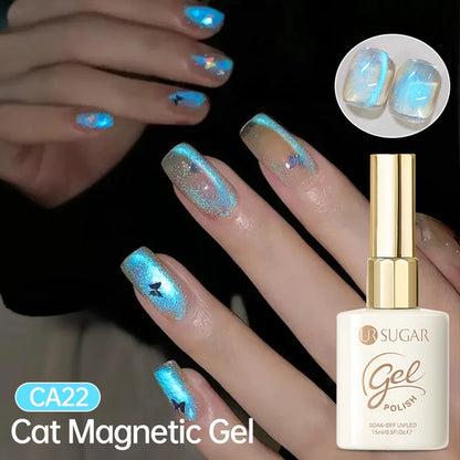 UR SUGAR 15ml Cat Magnetic Gel Nail Polish 30 Colors Semi Permanent