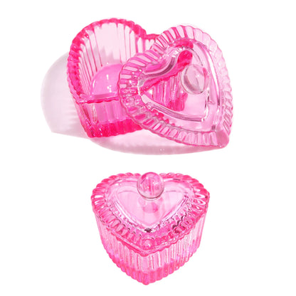 1pcs Pink Crystal Glass Dappen Dish Acrylic Powder Liquid Holder