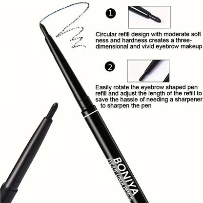 3pcs/Silky Black Brown Eyeliner Smooth Waterproof and Sweatproof
