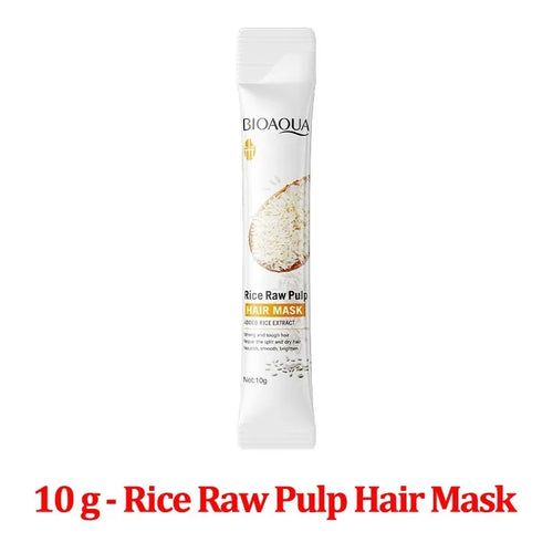 Rice Puree Hair Mask, Penetrates the Hair Core, Replenishes Hair