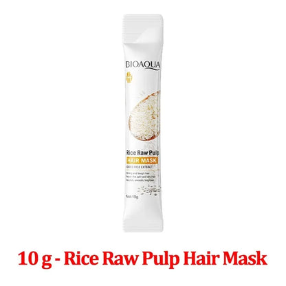 Rice Puree Hair Mask, Penetrates the Hair Core, Replenishes Hair