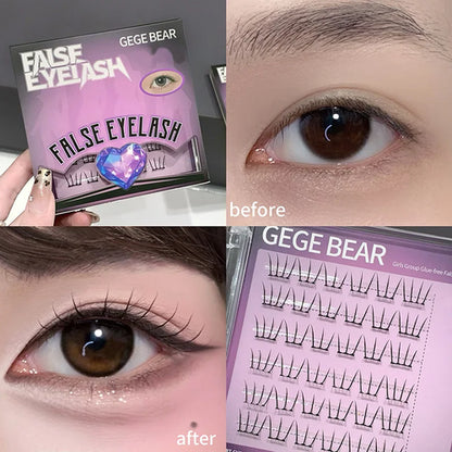 Gege Bear K-pop Lash Without Glue - Natural & Fluffy, Instant