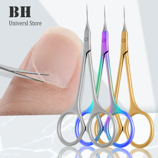 Stainless Steel Cuticle Scissors - Nail Art Clippers