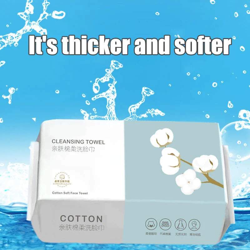 1/2/3 Pack Thickened Disposable Face Towel, Pearl Cotton, Wet And Dry,