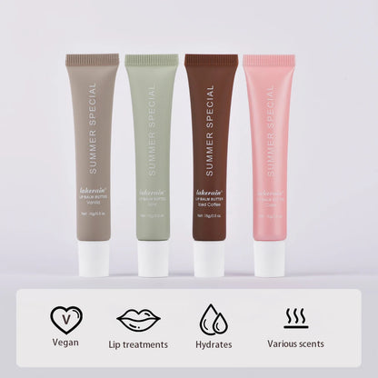Summer Lip Balm Moisturizing Mirror Lip Gloss Lip Vanilla Mint Iced