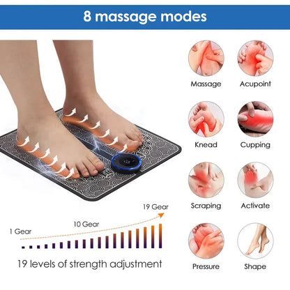 Electric Foot Massager Pad Muscle Massage Relaxation Trainer For