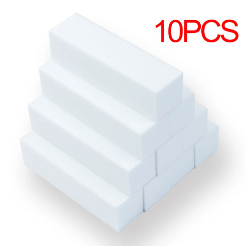 LINMANDA 5/20Pcs White Nail Buffer Block 4 Way Professional Nail Files