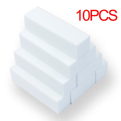 LINMANDA 5/20Pcs White Nail Buffer Block 4 Way Professional Nail Files