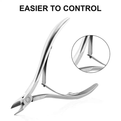 Professional Cuticle Cutter Nail Nippers Scissors Manicure Pusher