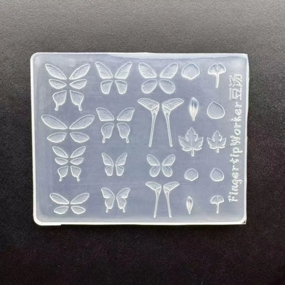 Cake Cream Lace Heart Silicone Nail Mold Sweet Y2K Nail Art