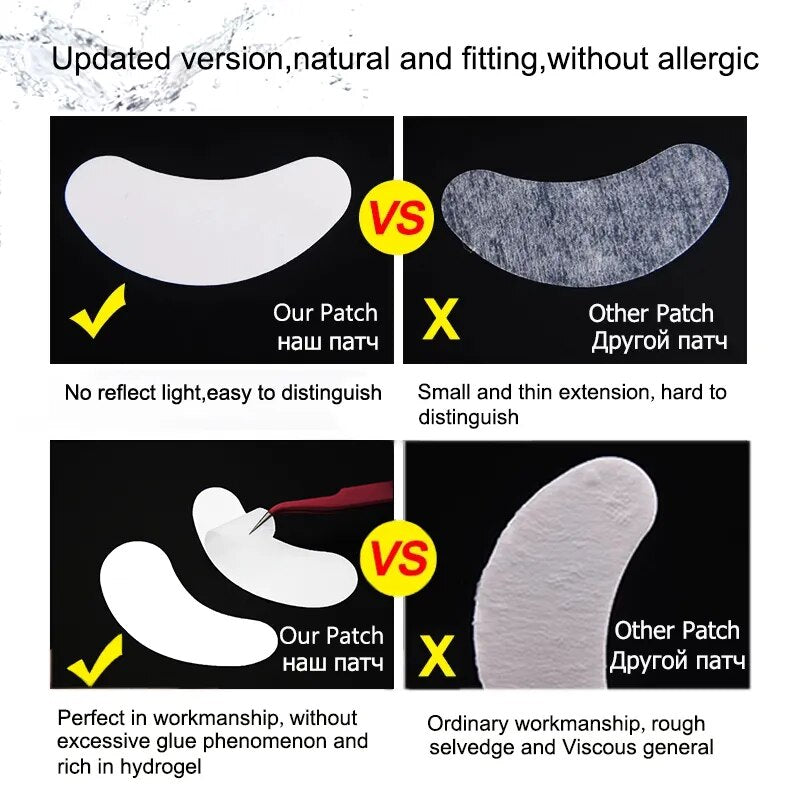 25/50/100Pairs Eye Patches Under Eyelash Pads for Building Hydrogel