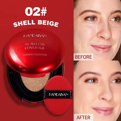 handaiyan Puff + Concealer Red Shell Foundation Natural Finish
